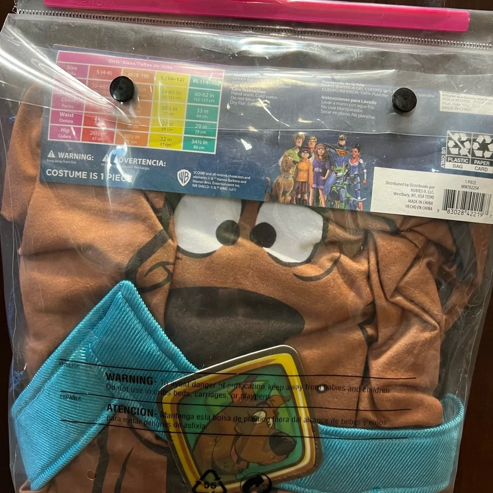 Scooby Doo Costume - Girls Med